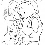 раскраска колобок