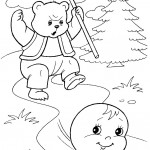 раскраска колобок