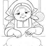 раскраска колобок