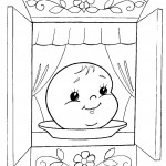 раскраска колобок