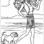 раскраска barbie, раскраска барби