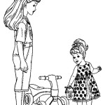 раскраска barbie, раскраска барби