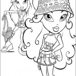 раскраска bratz, раскраска братц