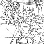 раскраска winx