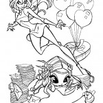 раскраска winx