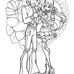 раскраска winx