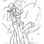 раскраска winx
