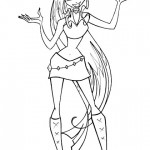 раскраска winx